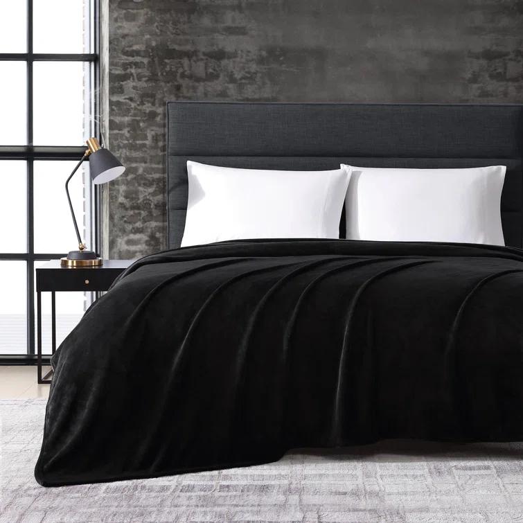 Kenneth Cole Kenneth Cole Reaction Solid Ultra Soft Plush Fleece Blanket