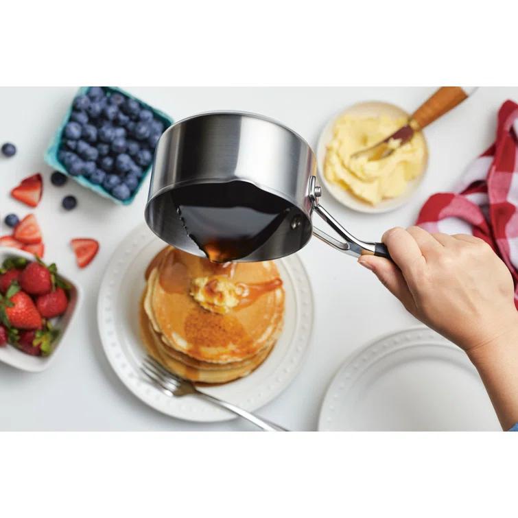 KitchenAid® KitchenAid Stainless Steel Induction Sauce Pan with Pour Spouts, 1 Quart