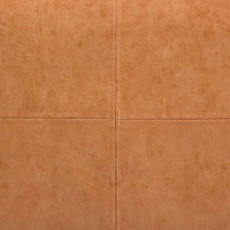 Simpli Home Brody Faux Leather Pouf