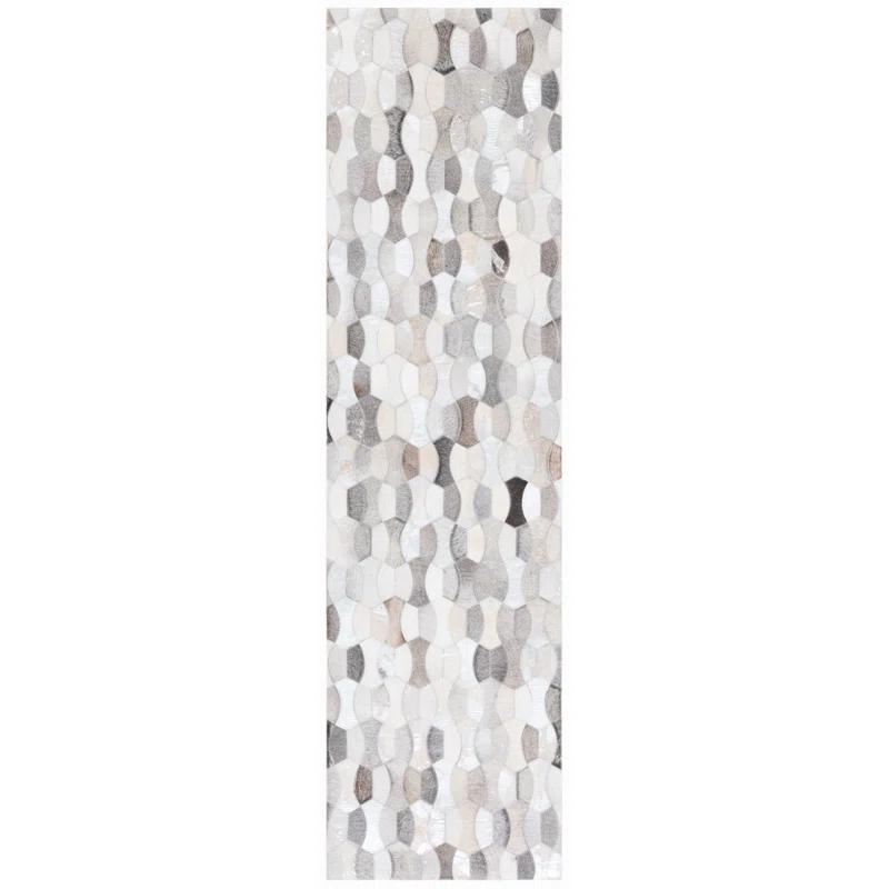 Loon Peak® Belday Flat Weave Hair On Leather Rug