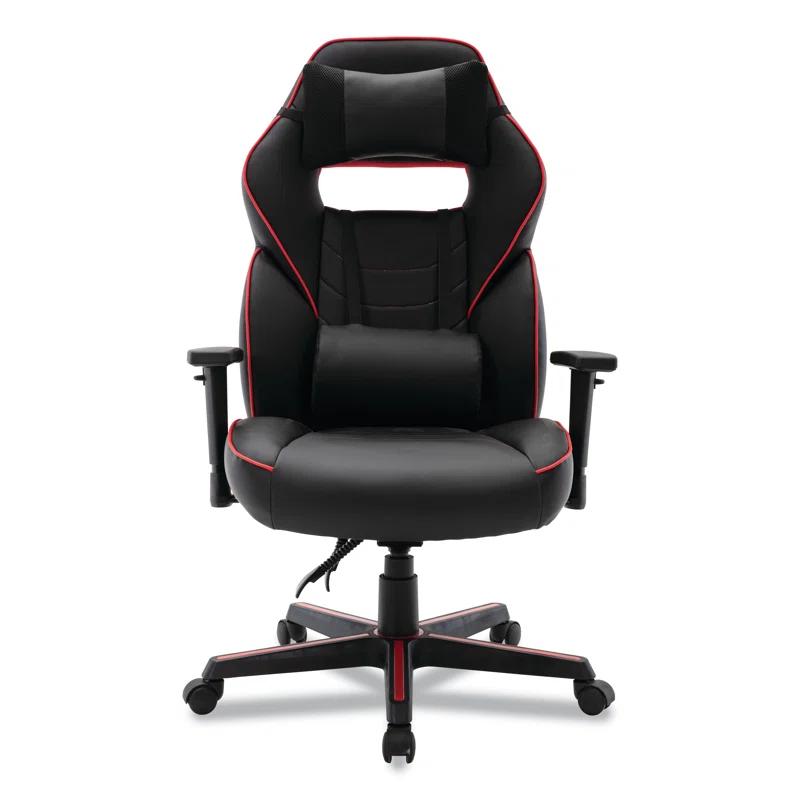 Inbox Zero Inbox Zero Adjustable Reclining Ergonomic Faux Leather Swiveling PC & Racing Game Chair