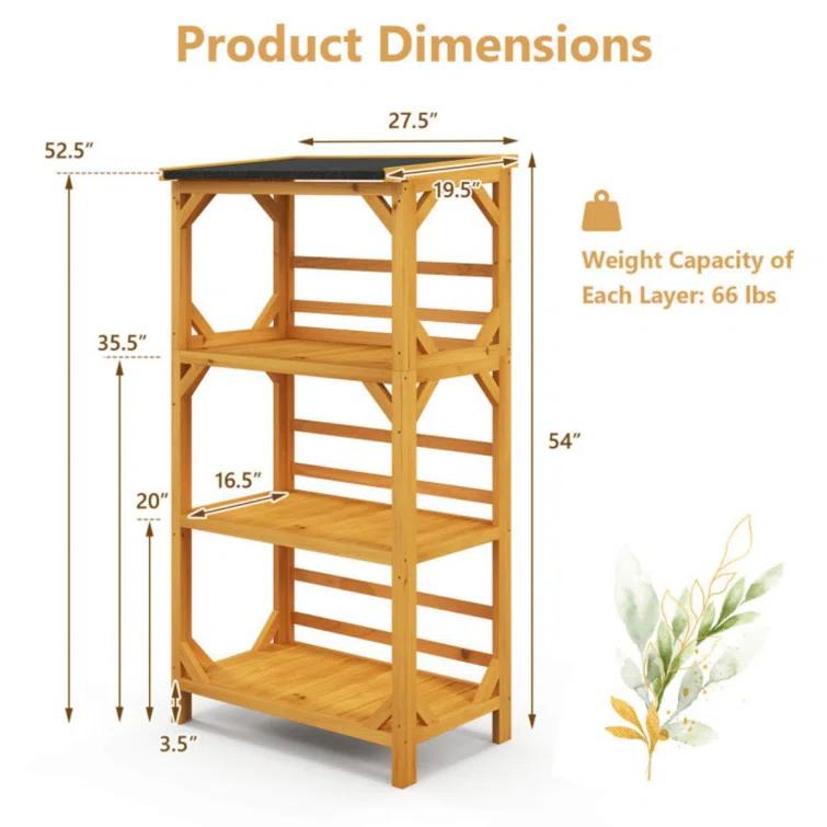 Red Barrel Studio® Wood Plant Stand