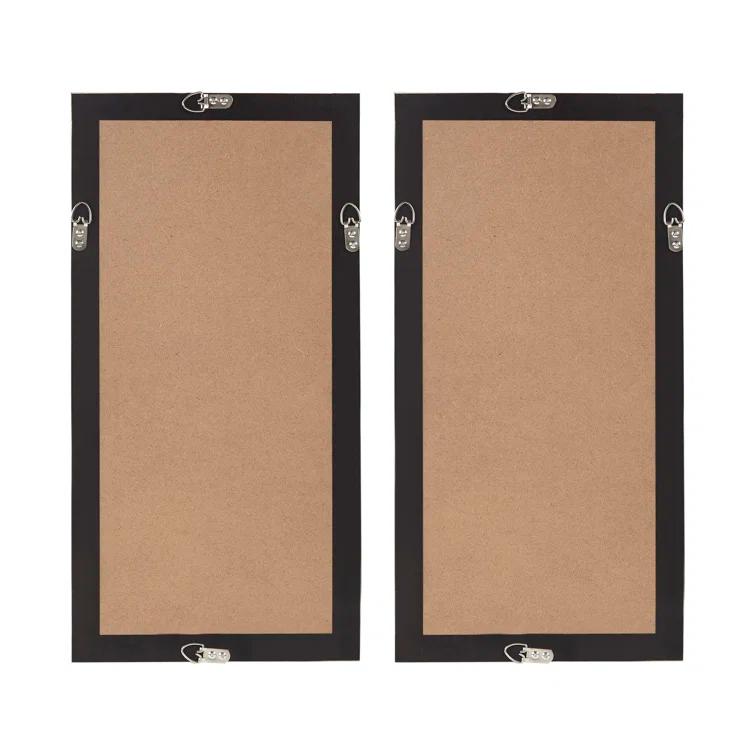 Mercury Row® Zeringue Emblem Natural Capiz with Gold Foil Shadowbox Wall Décor (Set of 2)