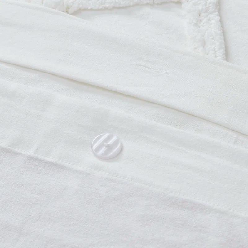 INK+IVY Mila Cotton Duvet Cover Set with Chenille Tufting