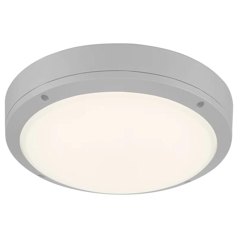 Access Lighting Rockaway Dual Voltage Outdoor LED Flush Mount - Satin