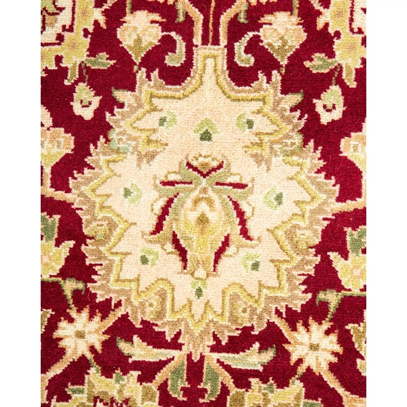 Isabelline Veleria Mogul One-of-a-Kind Traditional Hand-Knotted Red/Tan Area Rug 8'1" x 10'2" & Reviews | Wayfair