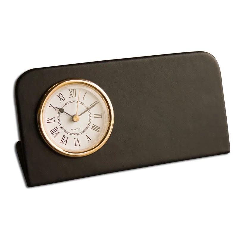 Dacasso 1000 Series Classic Leather Leather Wall Clock