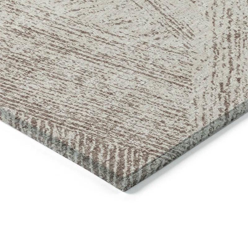 Chayden ACN991 1'8" x 2'6" Machine Washable Gray Indoor/Outdoor Area Rug