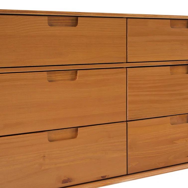 Mercury Row® Yarber 6 Drawer Solid Wood Double Dresser