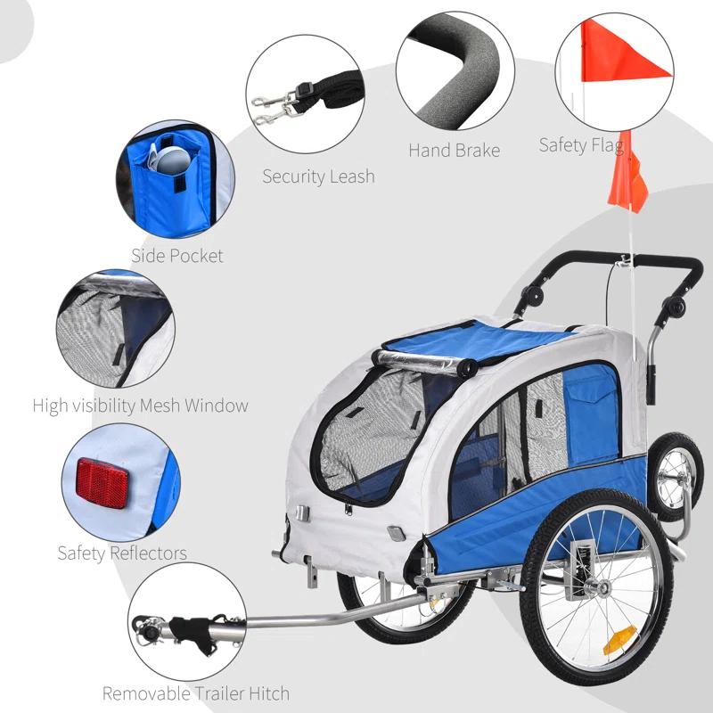 Aosom Foldable Pet Jogger Stroller