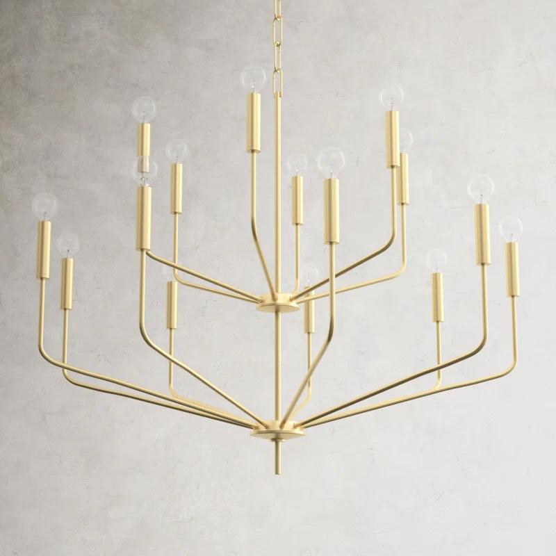 Aneyda 15 Light Metal Dimmable Chandelier