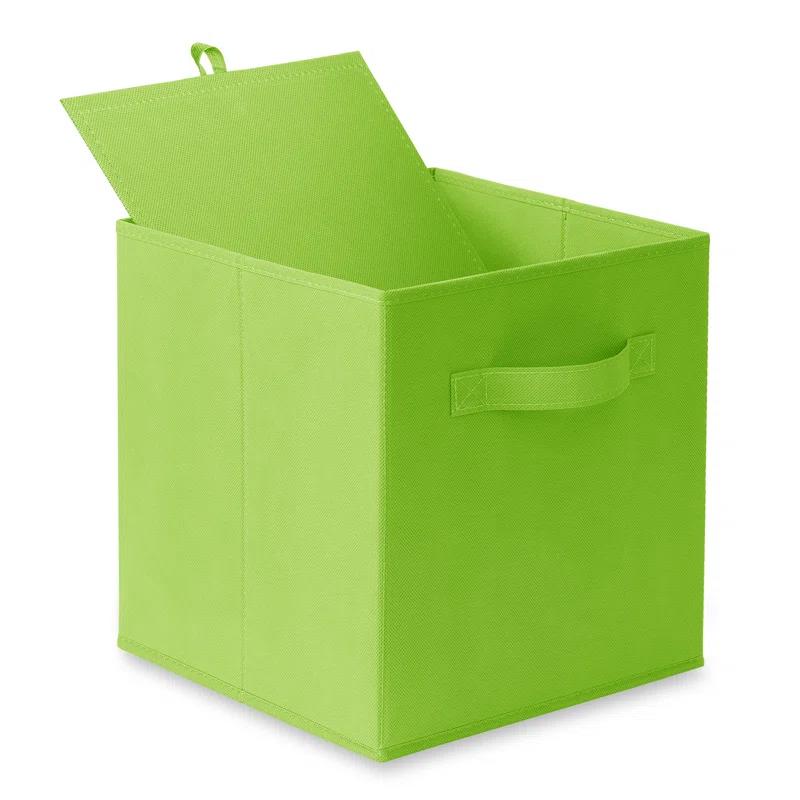 Casafield 10.5" L x 10.5" W x 11" H Collapsible Fabric Cube Storage Bins (Set of 6)
