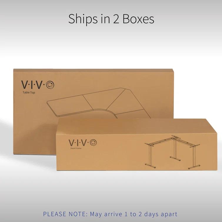 Vivo VIVO Electric 71" x 71" Curved Corner Stand Up Desk (E3CB2 Series)