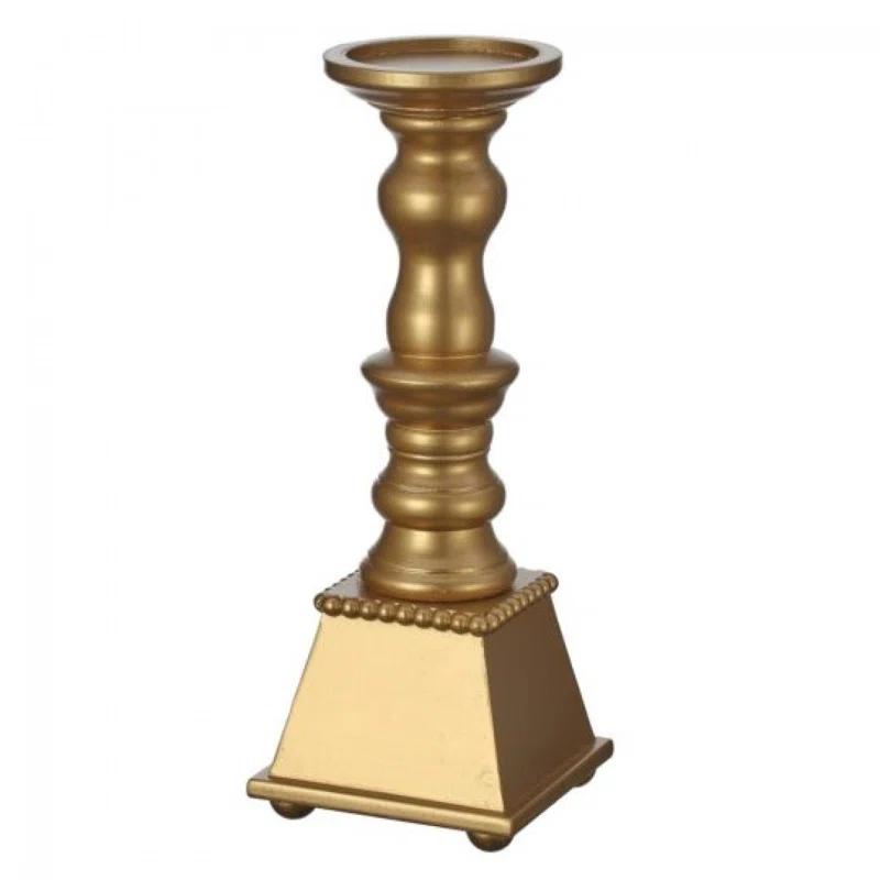 Wooden Stand Pillar Candle Holder