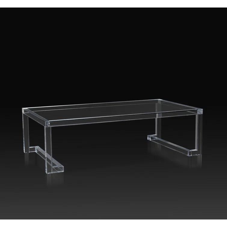 Interlude Ava Glass Top Coffee Table