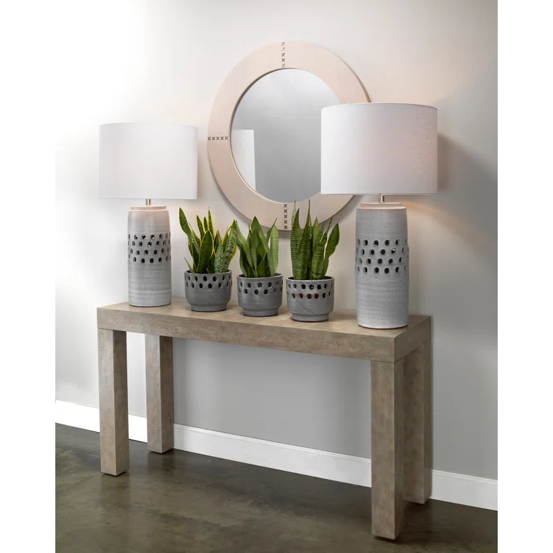 Aaden Round Hide Wall Mirror