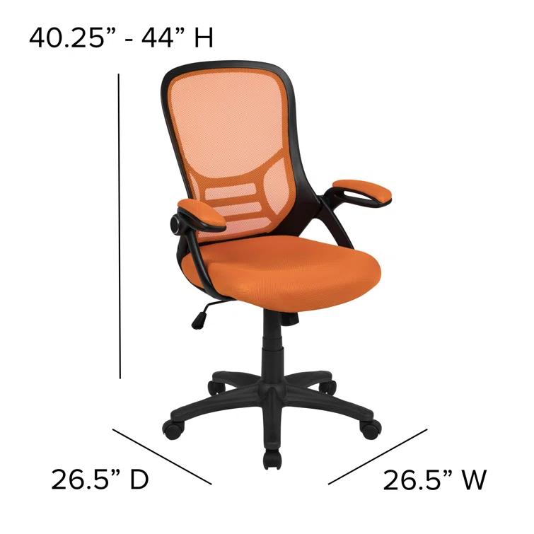 Flash Furniture Cappello High-Back Mesh Swivel Ergonomic Office Chair with Flip-Up Arms
