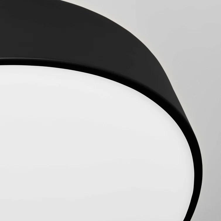 Bobber Large Black LED Flush Mount Light 20"x20"