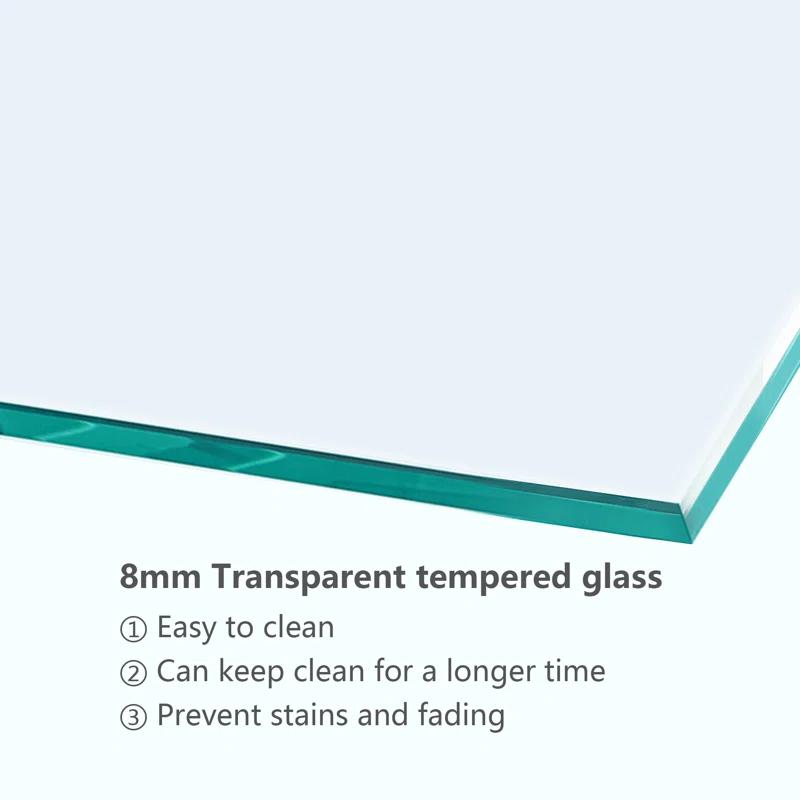 COUOKO 48" W X 76"H Semi-Frameless Shower Door Bypass Sliding Shower Enclosure, Brushed Nickel RD-CUK6A22-48SS