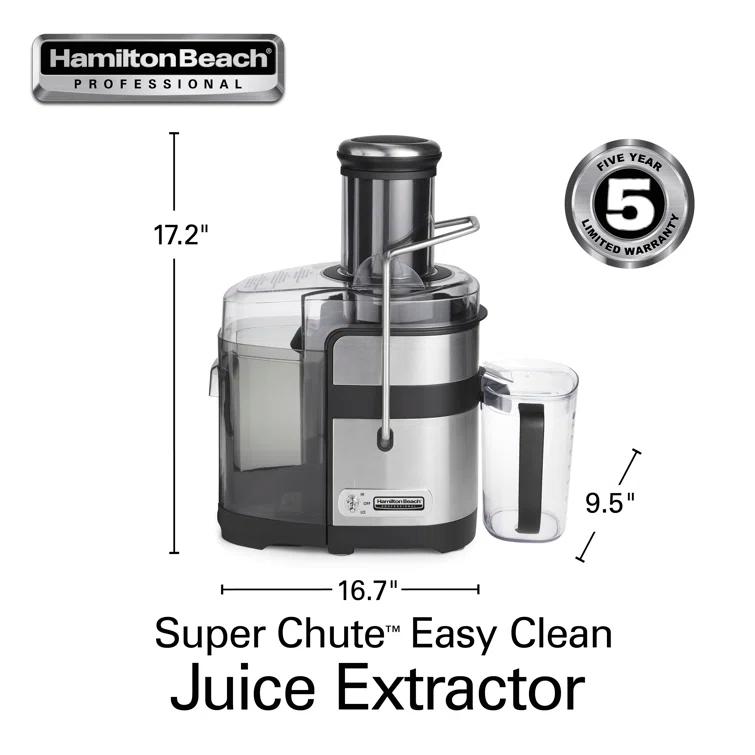 Hamilton Beach Hamilton Beach® Professional Super Chute Easy Clean Juice Extractor
