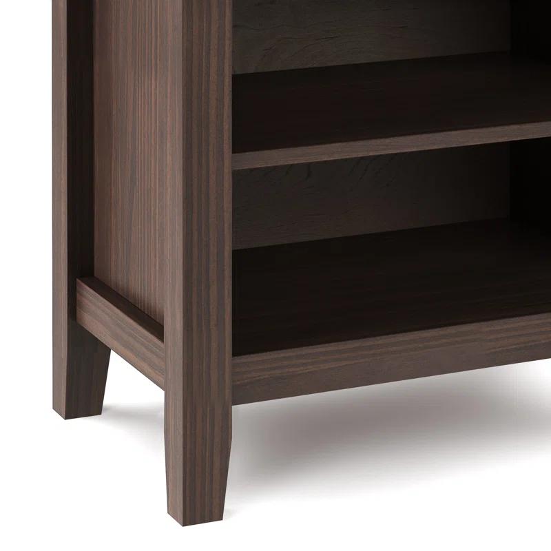 Simpli Home Artisan 24"W Solid Wood Nightstand with Drawer and Shelves