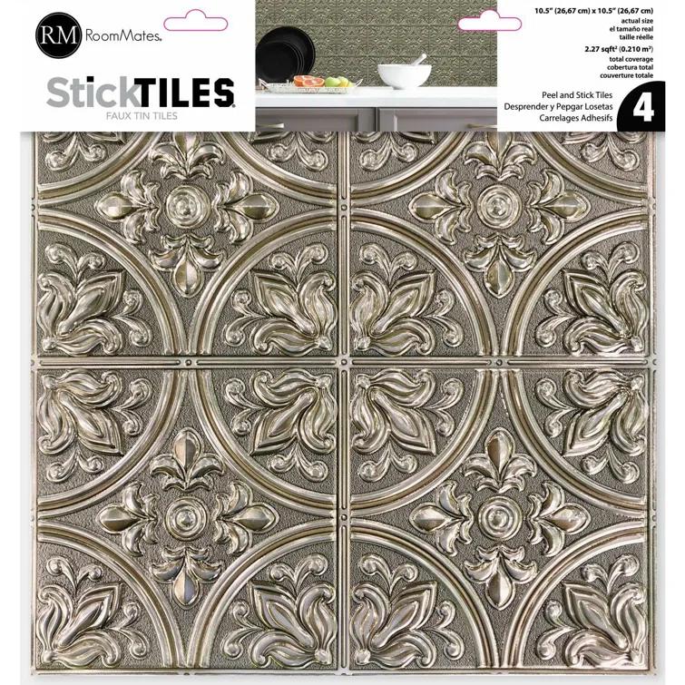 Room Mates 10.5'' x 10.5'' Metal Peel & Stick Field Title & Reviews | Wayfair