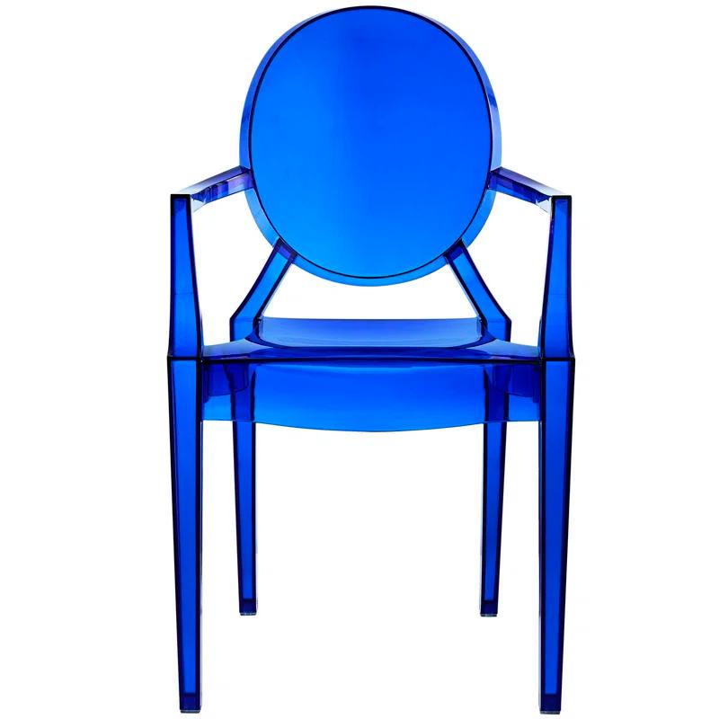 Plata Import Casper Dining Armchair in Blue