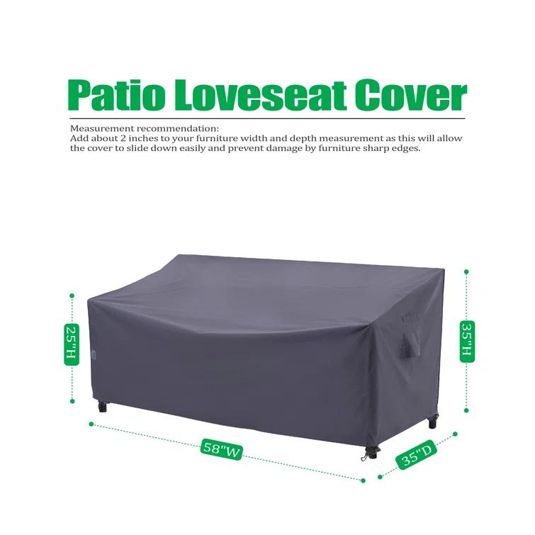 F&J Outdoors Premium Waterproof Outdoor Patio Sofa Cover: Latest Rip-Stop Fabric, 3-Year Warranty