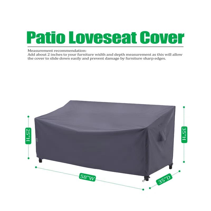 F&J Outdoors Premium Waterproof Outdoor Patio Sofa Cover: Latest Rip-Stop Fabric, 3-Year Warranty