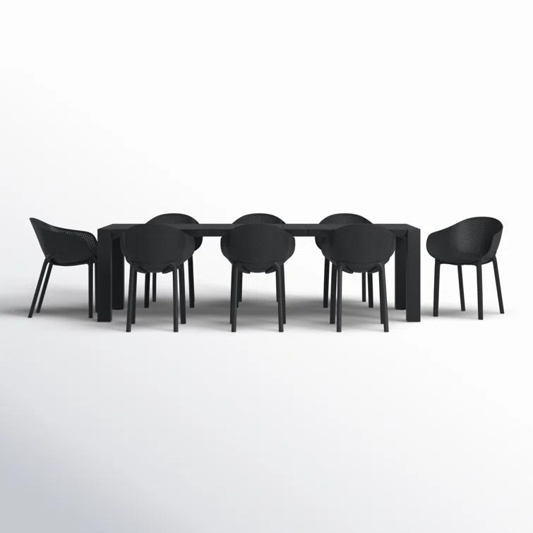 Farrah 102'' Rectangular 8 - Person Outdoor Dining Set