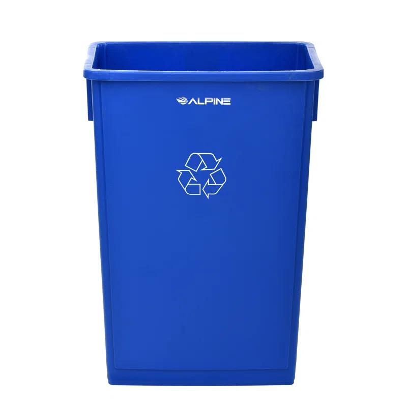 Alpine Industries 23 Gallon Trash Can Recycle Bin and Drop Slot Lid