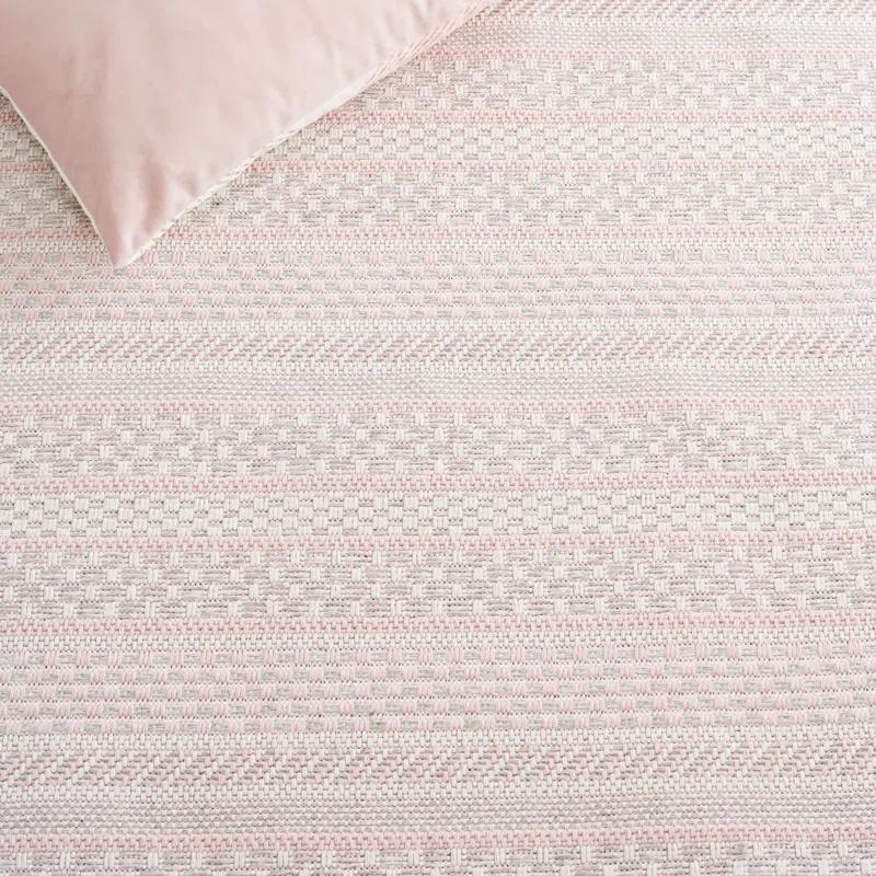 Martha Stewart Rugs Martha Stewart 412 100% Cotton Striped Rug
