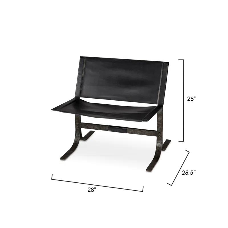 Jamie Young Company Alessa Faux Leather Upholstered Bench