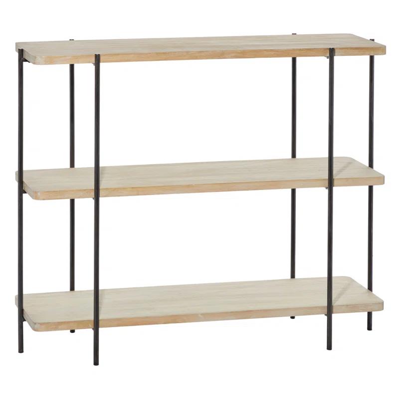 Wood And Metal Console Table