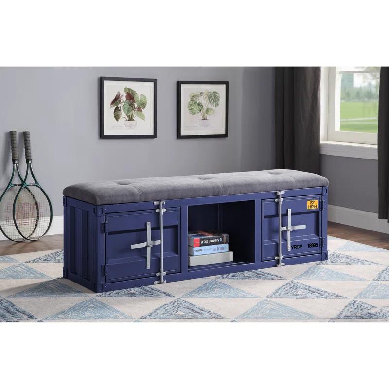 Acme Cargo Fabric Upholstered Storage Bench