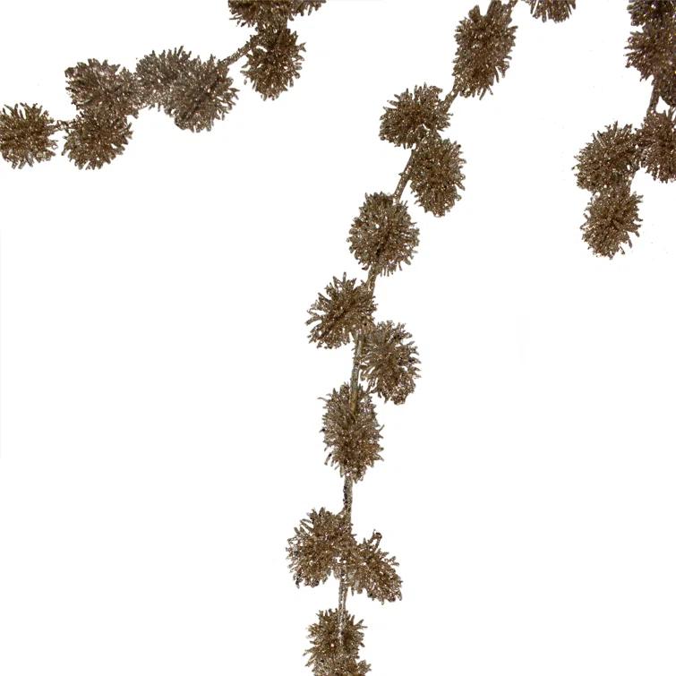 Northlight Seasonal Glittered Artificial Thistle Christmas Spray - 39" - Gold