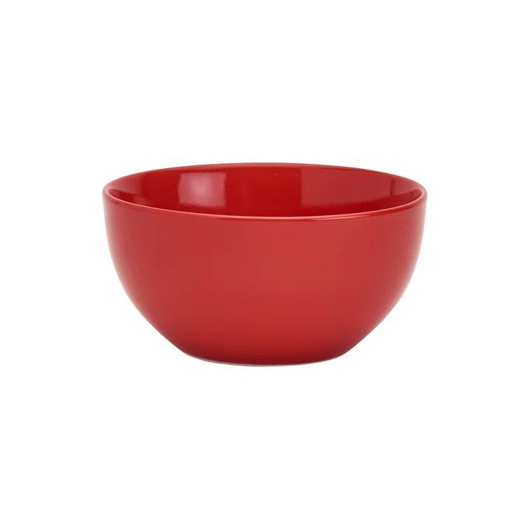 Tabletops Gallery Tabletops Gallery Camila 12 Piece Red Porcelain Round Dinnerware Set - Service for 4