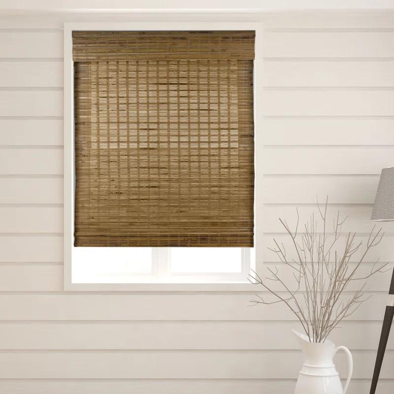 Arlo Blinds Dali Native Sheer Bamboo Roman Shades