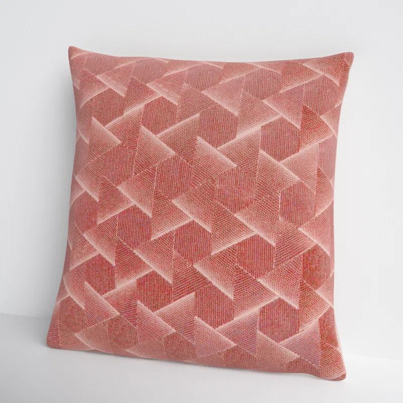 Gretchen Embroidered Cotton Throw Pillow