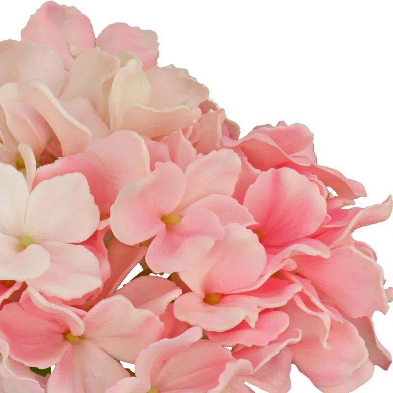 The Holiday Aisle® Hydrangea Bouquet in Glass Vase | Wayfair