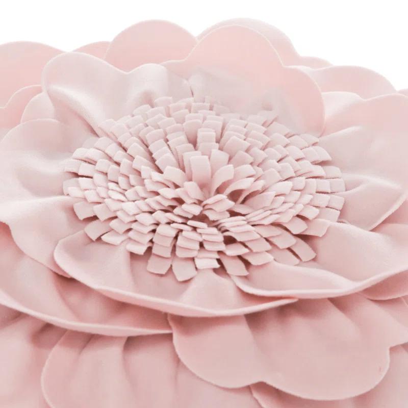 JWH 3D Floral Throw Pillow Floral Throw Pillow