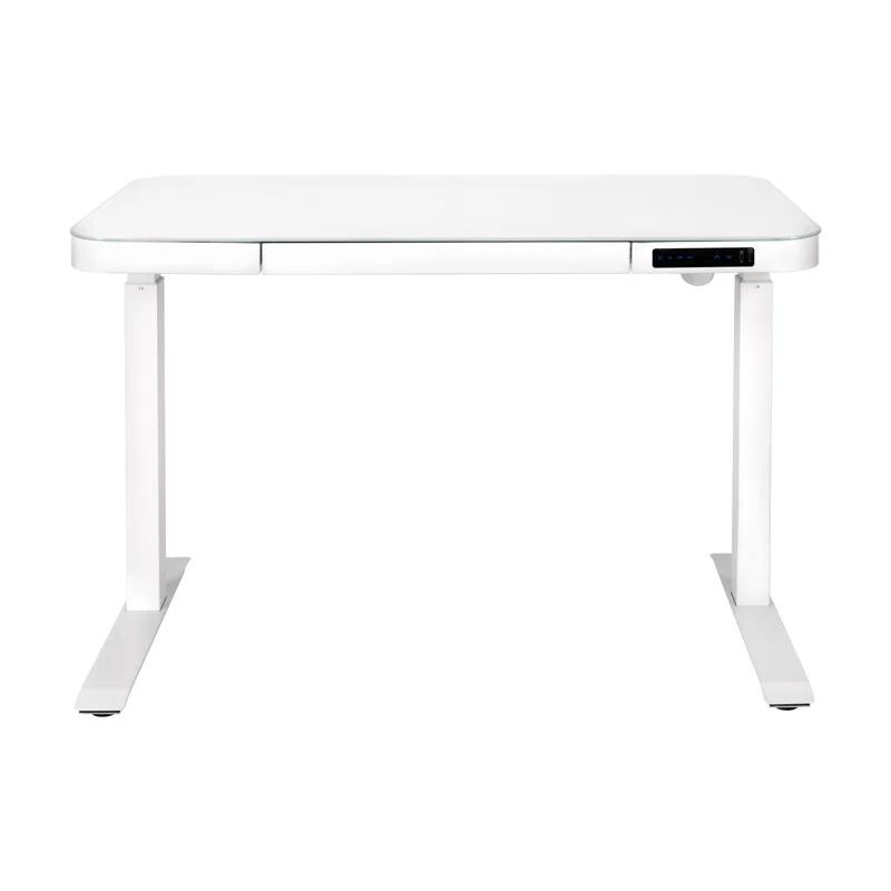 airLIFT 48" W Electric Adjustable Height Tempered Glass Desk