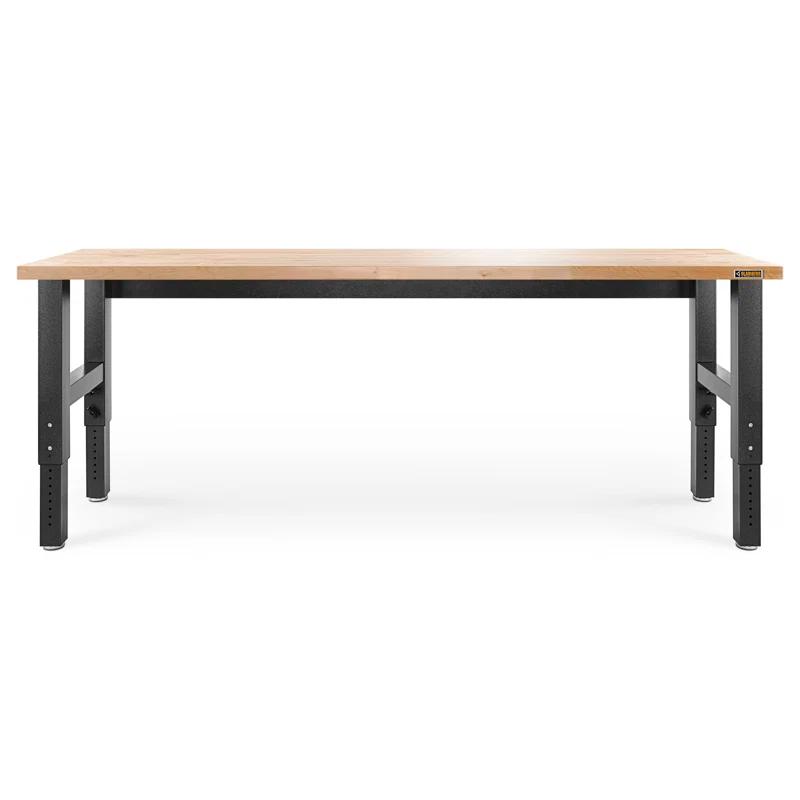 Adjustable Height Hardwood Workbench