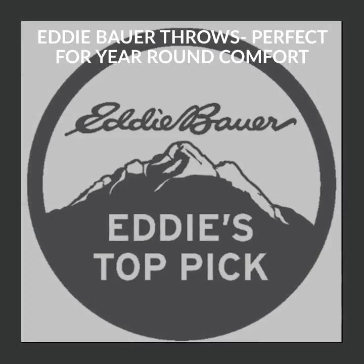 Eddie Bauer Printed Sherpa Reversible Throw Blankets