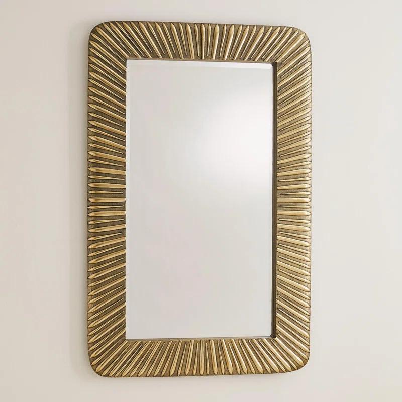 Global Views Valencia Mirror-Antique Brass