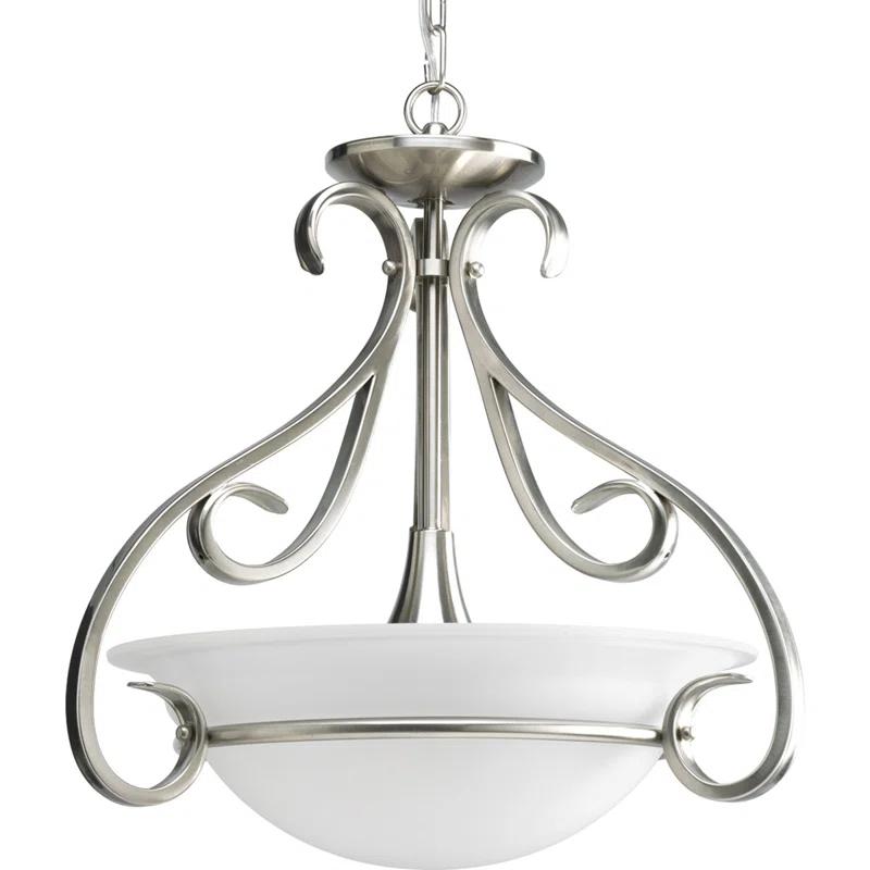 Fleur De Lis Living Lilly 3 - Light Brushed Nickel Single Pendant
