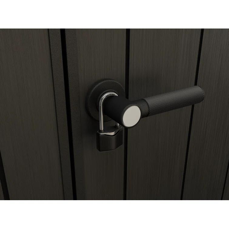 Keter Keter Artisan 11x7 ft. Modern Durable Resin Outdoor Storage Shed With Floor and Double Doors for Garden Patio Furniture and Tools, Grey