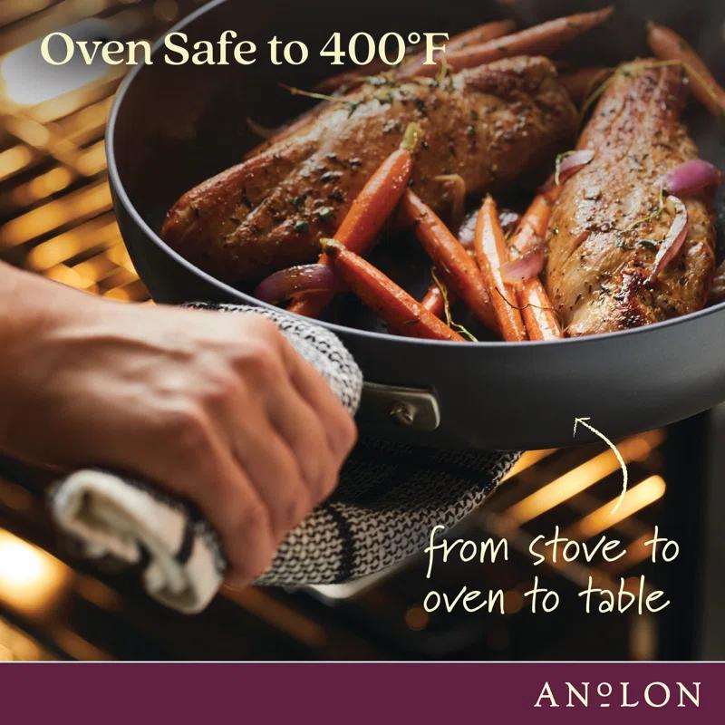 Anolon Anolon Advanced Home Hard Anodized Nonstick Stir Fry Pan / Wok, 12 Inch
