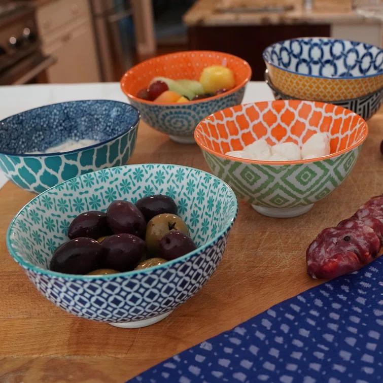 Certified International Certified International Chelsea 10 oz Mix and Match Dining Bowl Set (Set of 6)