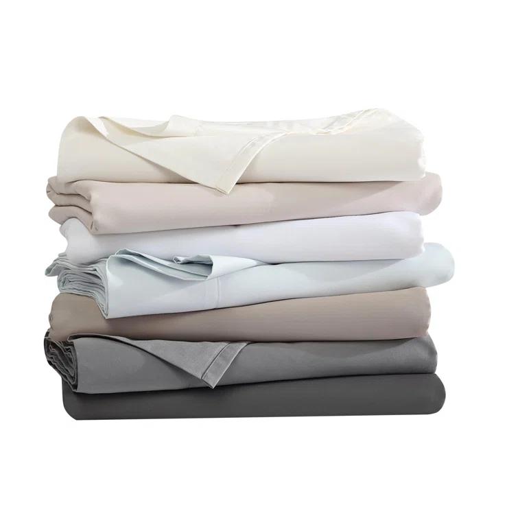 Vera Wang Puckered Texture Vera Wang T800 Sateen Solid CVC Sheet Set